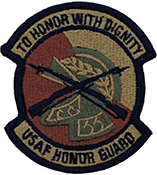 USAF Honor Guard Spice Brown OCP Scorpion Shoulder Patch With Velcro